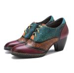 Casual Bohemian Style Shoes Thick Heel Dress Shoes Women Retro Shoes