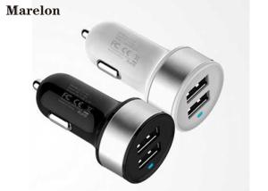 Quality Dual USB Bluetooth Car Charger , Car FM Transmitter Intelligent IC Chip wholesale