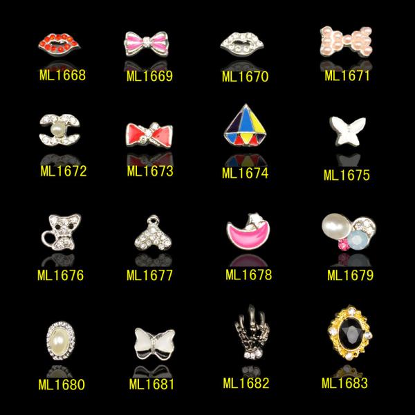 Hot NEW Wholesale Alloy Jewelry 3D Nail Art Jewelry Nail rhinestones Sticker