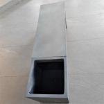 Rectangular GRC Concrete Patio Table Garden Furniture Outdoor Concrete Benches