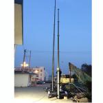 9m lockable pneumatic telescopic mast 400kg payloads- mobile antenna telecom