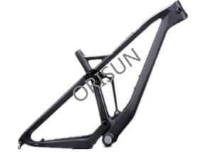 Quality Trail Full Suspension Bicycle Frame Full Carbon Dual Shock 165 / 190mm wholesale