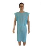 Sleeveless Disposable Protective Gown Clinic Physical Hospital Patient Uniform