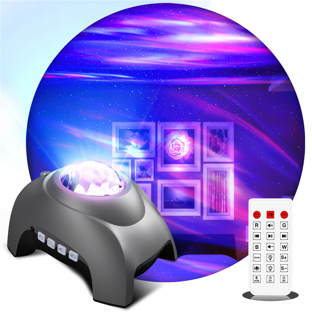 Amazon Best Selling Bedroom Aurora Galaxy Star Projector Night Light With Speaker and White Noise