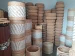 Natural Straw Household Storage Stool Grass Woven Ottoman Box Eco-Friendly Hand