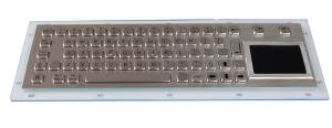 Quality Ruggedized 67 Keys Real Panel Mounted Keyboard , 304 Metal Stainless Steel wholesale