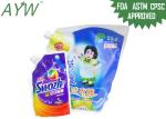 Resealable Liquid Storage Bags 500ml Glossy Finish For Travel Laundry Detergent