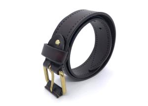 Quality Brown 3.8cm Mens Casual Leather Belt For Pants Suits wholesale
