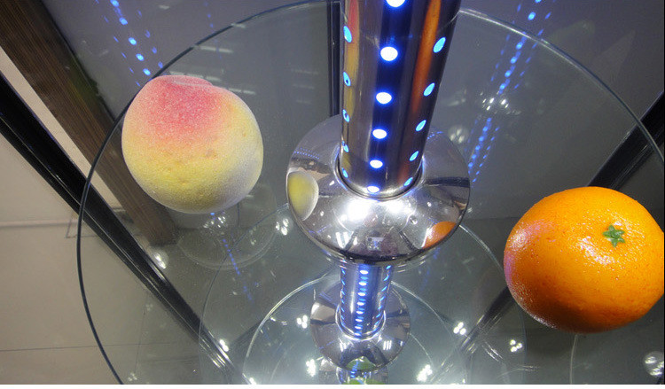 Generous Rotary Acrylic Display Showcase Mobile Lighting 53 * 53 * 100 Size Custom Color