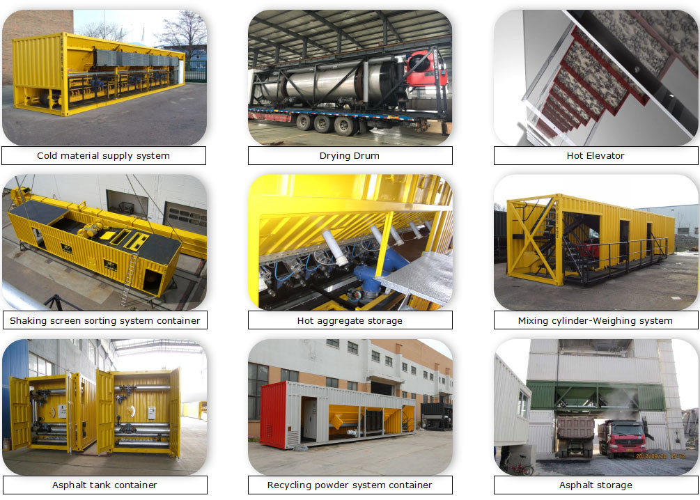 120TPH Hot Mix Asphalt Batching Plant Concrete Batching Plant Mobile
