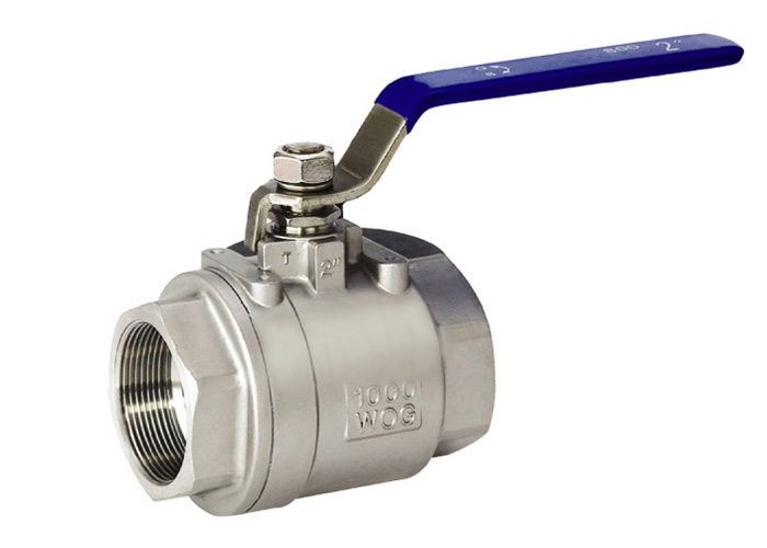 Threaded Stainless Steel Sanitary Valve 2PCS Ball Valves DIN , SMS , ISO
