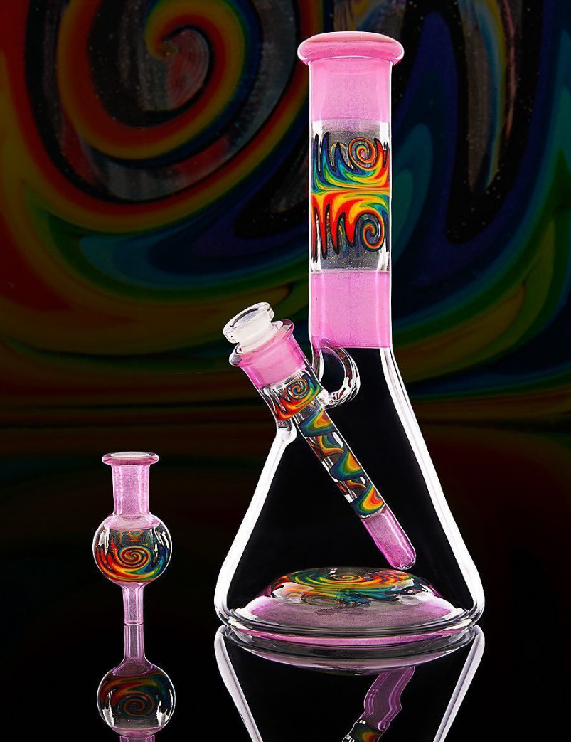8" Beaker Sky High Heavy Tobacco Glass Water Pipe Hookah Mixed Colors