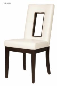 Quality wooden frame fabric/PU dining chair Y-226# wholesale