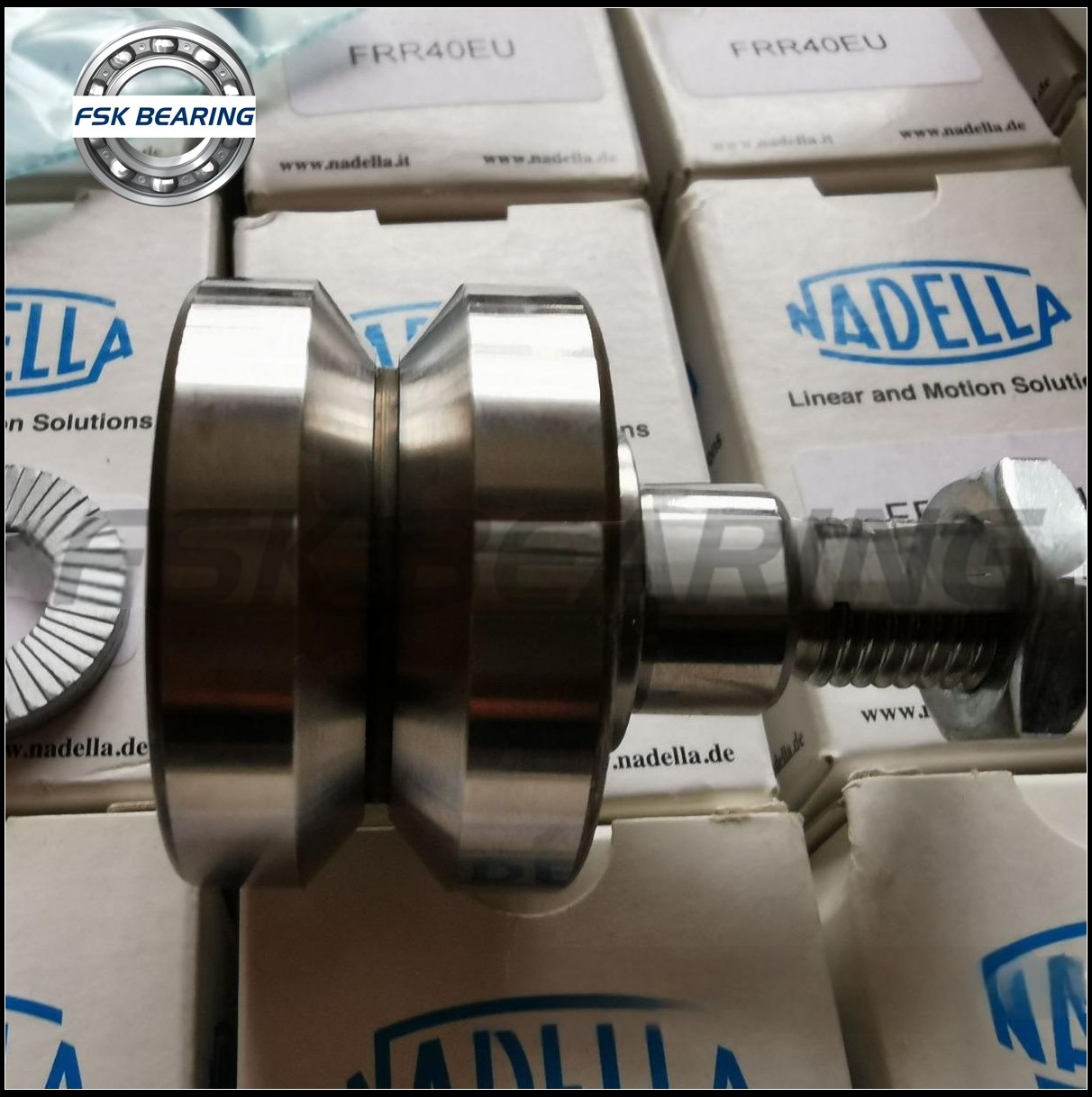 High Precision FRL40EU Roller Bearing With V-Groove Bolt Concentric FRL Eccentric FRLR