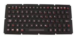 Quality IP65 EMC silicone industrial keyboard used for ruggedized computer wholesale