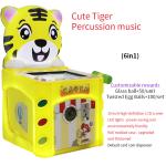 Cute Tiger Knocking Squirrel Machine Home Entertainment Coin Machine Indoor