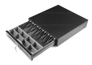 Quality Ivory POS Cash Drawer Money Storage Box / Metal Cash Box With Lock 400C wholesale