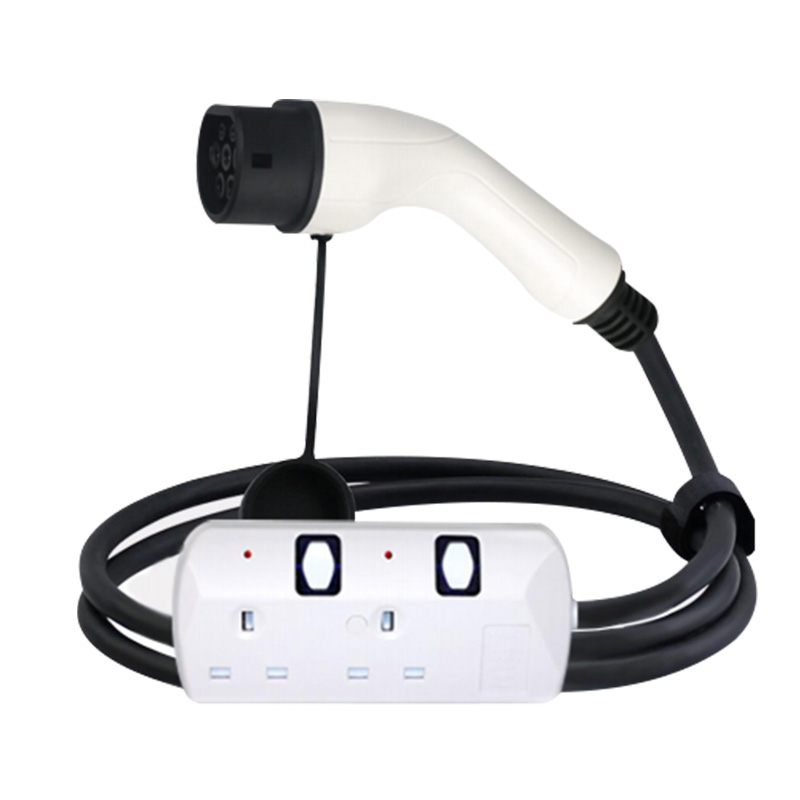 Qiaoyi GBT to Type2 22kw 380v AC Inlet Adapter for Electric Vehicles 32A Charging Connector Outlet Plug ev charger adaptor