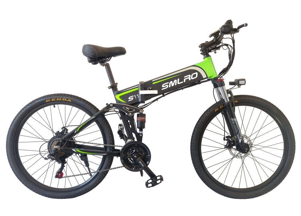 6061 Alu Frame 26 Inch Electric Folding Bike 48V Brushless Geared