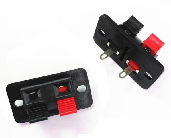 Right Angel Speaker Terminal Clip Connector 2 Positions Audio Cable Push Button