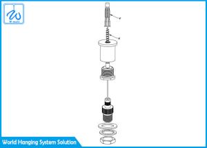 Quality 7 X 7 Construction LED Cable Suspension Kit Custom Length With Anchor wholesale