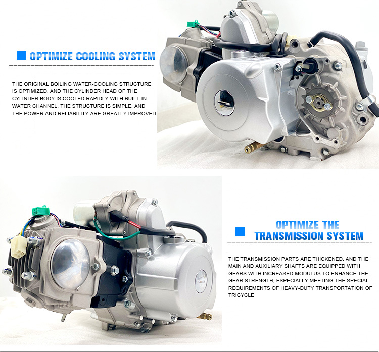 YF157FMI 4 Stroke DAYANG Air Cooled Motorcycle Engine for Semi Automatic Assembly