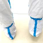 Non Slip Surgical Boot Cover SF Microporous Film Disposable Shoe Covers For