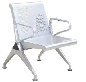 Quality Modern Metal Stainless Steel Leather Continuous Row Chair Sofa for Public Waiting Area wholesale