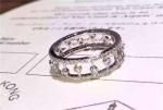 China Jewelry Factory VVS Diamond Ring 18K White Gold Engagement Ring