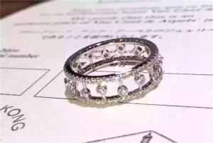 Quality Cheap Price Diamond Ring 18K White Gold Wedding Ring with VVS Diamonds wholesale