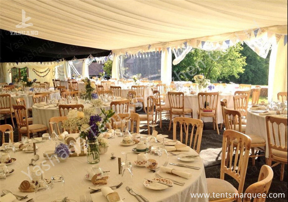 Wind Resistant Outdoor Luxury Wedding Tents Marquee Aluminum Profile