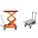 Hydraulic 150Kg Single Scissor Mobile Scissor Lift Table Max Height 755mm