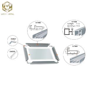 Quality Anodized Aluminium Corner Profile 18mm Kitchen Door Aluminium Frame wholesale