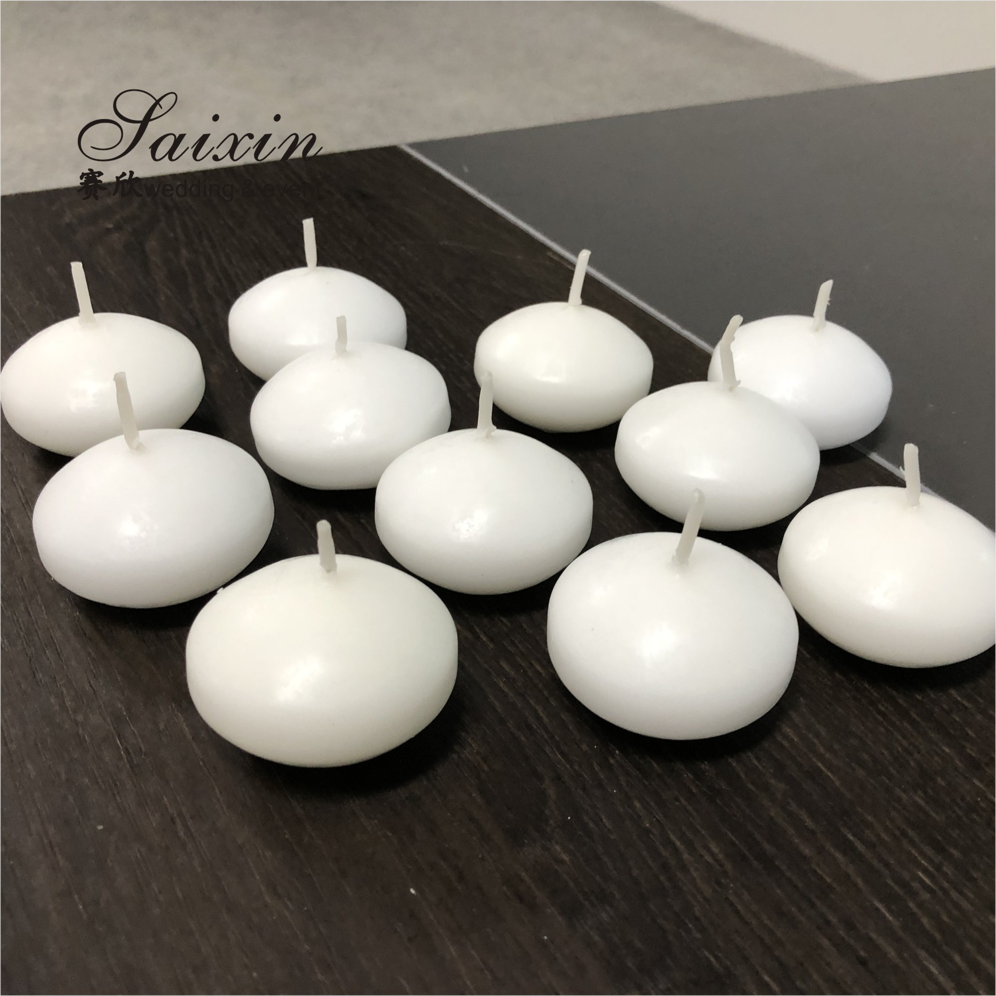2021 Battery Operated Warm White Flat Flickering LED Pillar Candles For Wedding Candelabras