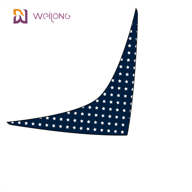 Unique Shape Adjustable Fit Pet Bandana Premium Durable Fabric Stars Stripes designer dog bandanas