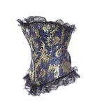 Exquisite Jacquard and lace bustier