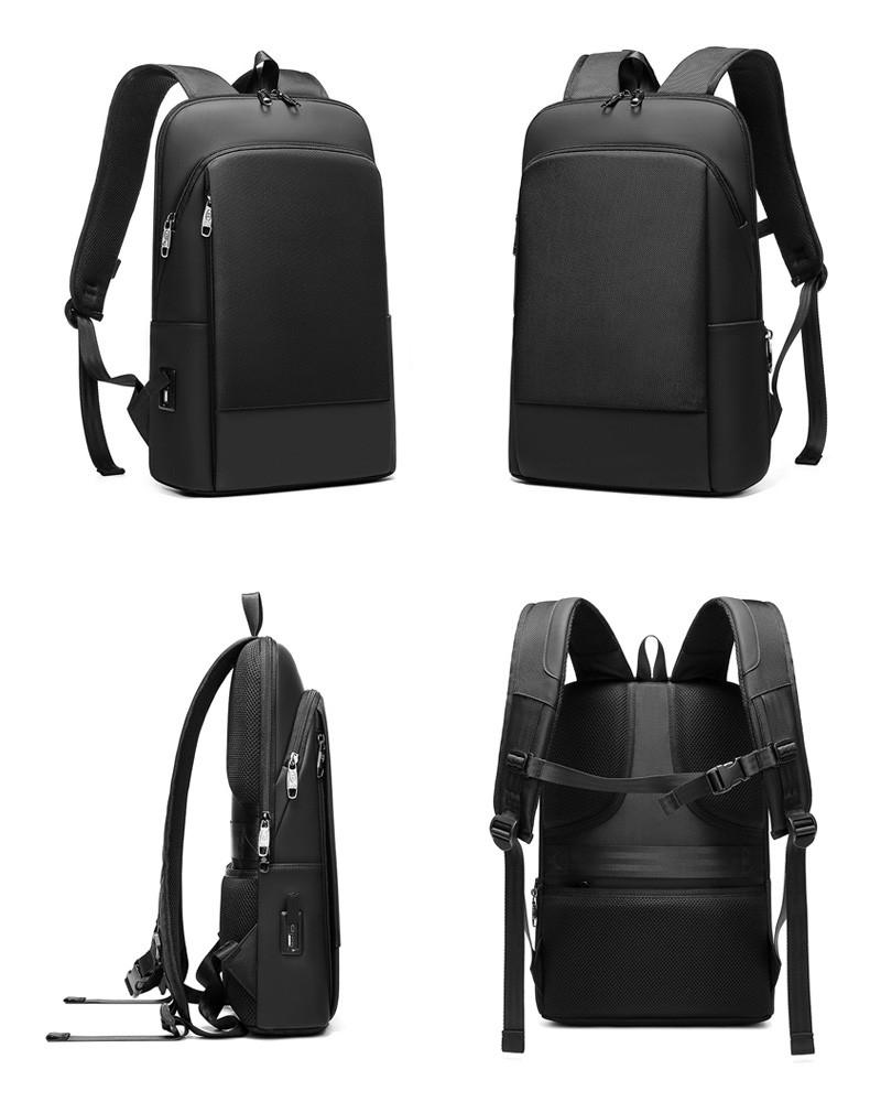 Factory hot sell new usb charging men anti theft travel waterproof notebook bagpack slim laptop backpack