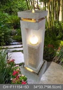 Quality Light Ball Marble Effect Wood Rattan Garden Fountain wholesale