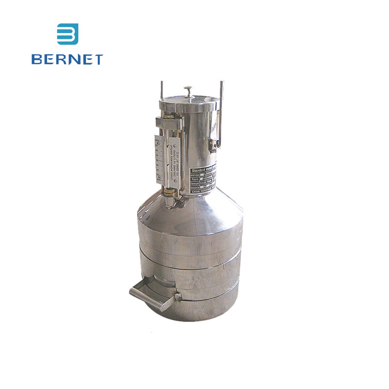 10L Stainless Steel Handheld External Scale Wide Mouth Measuring Tank for gas station