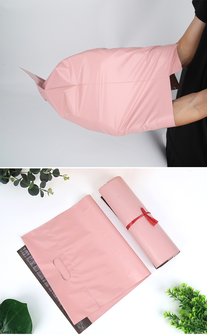 Pink PE Hand Bags Mailer Envelope Bags With Self Adhesive Closure Waterproof