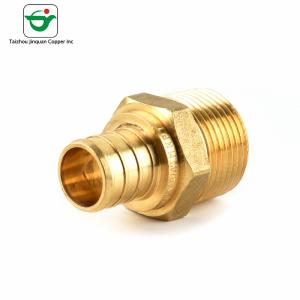 Quality Pex Pipe 1''X1&quot; Male MNPT Adapter Brass Pipe Fitting wholesale