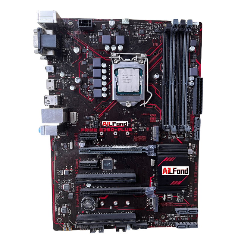 Customized Cheap Price 6th 7th Core i7 i5 i3 LGA1151 four DDR4 SSD M.2 B250 Chipset Desktop Gaming Motherboard for PC Computer