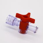 Red Blue White Safety Relief Valves OEM PE PC ABS PE Three Way Stopcock