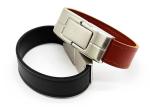Black 128g Usb 3.0 Flash Drive , Leather Usb Drive OEM ODM Services Provided