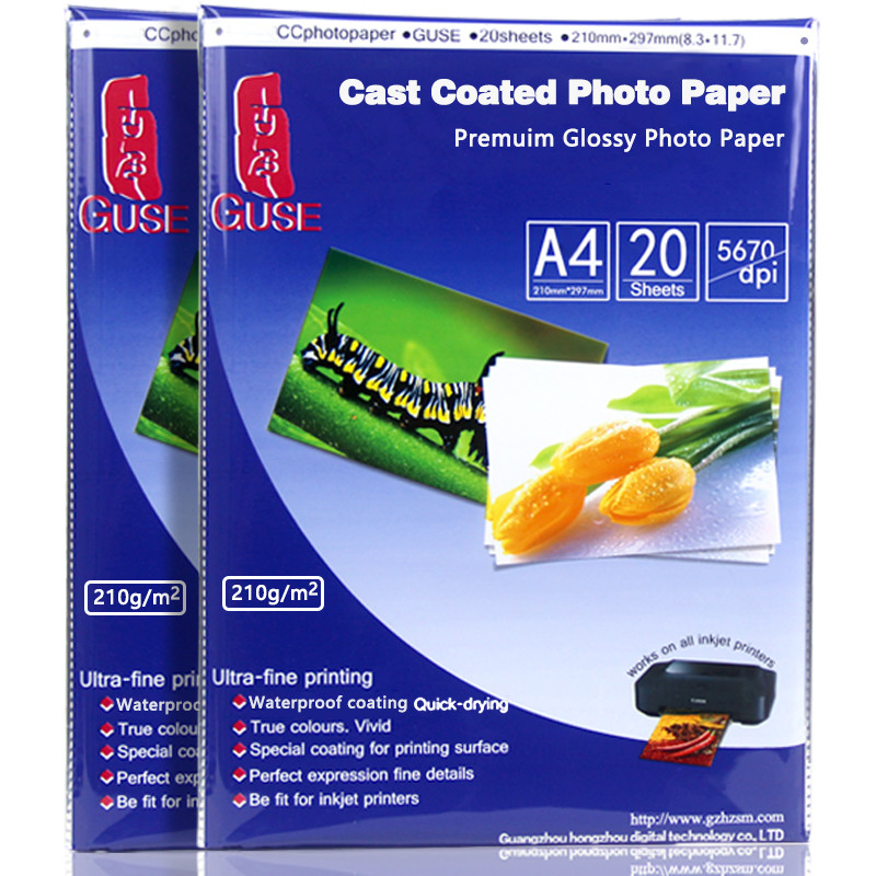 High Glossy 230gsm 5R Photo Paper , 5 By 7 Photo Paper Cast Coated For Albums