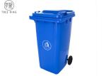 Household 240 Liter Plastic Rubbish Bins , Council Red Wheelie Bin For Garden