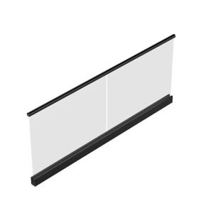 Quality Hotel Resort Exterior Deck Aluminium Railing Glass Tempered U Channel wholesale