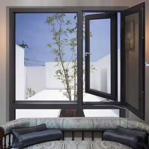 Quality Fireproof Aluminium Frame Casement Window Horizontal Opening American Standard Window wholesale