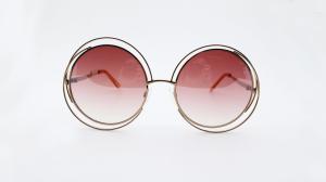 Quality Ladies' fashion accessories Metal sunglasses 2019 fashion design UV 100% Round idea wholesale