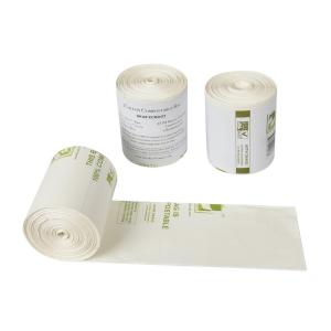 Quality White Biodegradable Trash Bags , Oil Proof Biodegradable Dustbin Bags wholesale